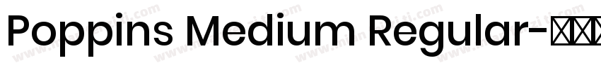 Poppins Medium Regular字体转换